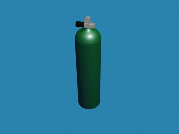3d scuba tank model - tank.max by Animation Anchor Line